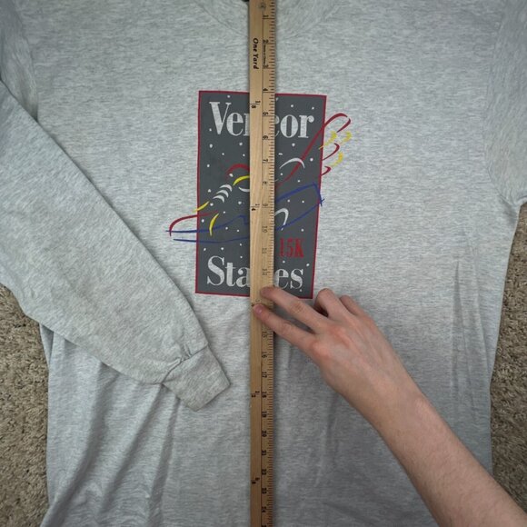 VTG Vencor Stakes 15K Long Sleeve Gray T Shirt Fotl XL USA Crew Neck Adult - Picture 2 of 16